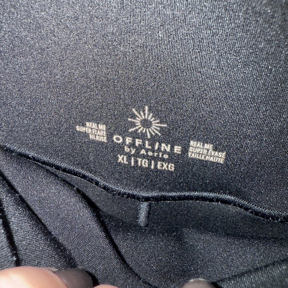 OFFLINE by Aerie Black flare pants